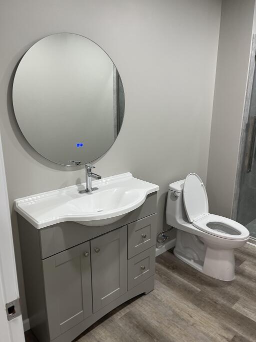 Modern Basement Bathroom Vanity